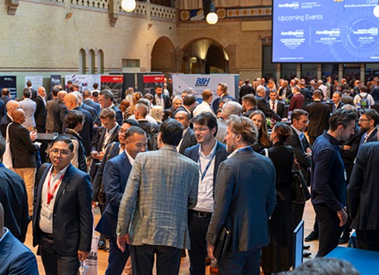 Network with senior attendees in breakout area
